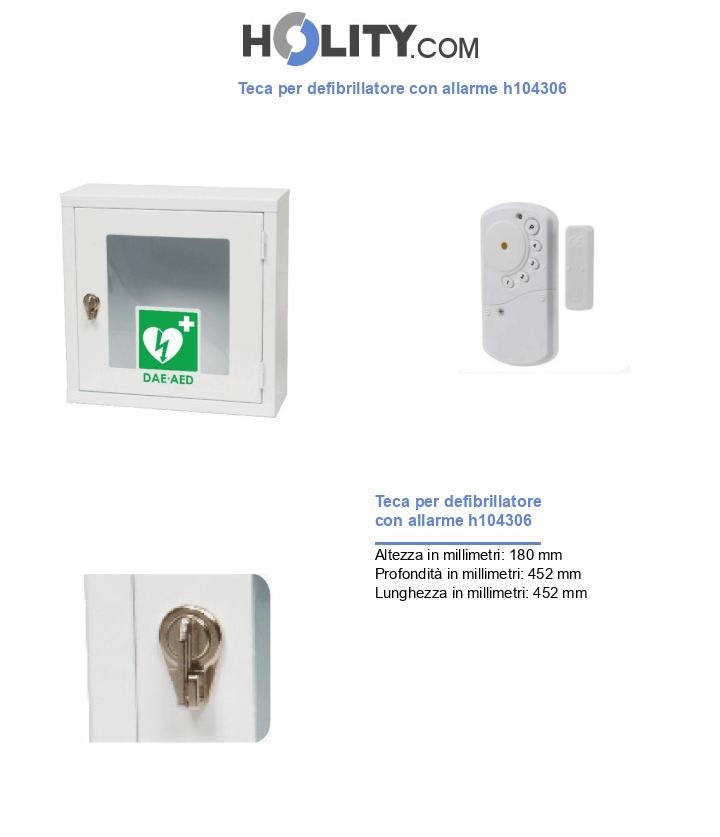 Teca per defibrillatore con allarme h104306