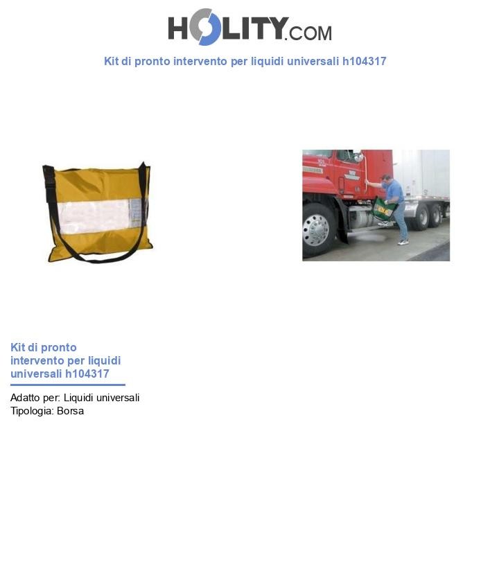 Kit di pronto intervento per liquidi universali h104317