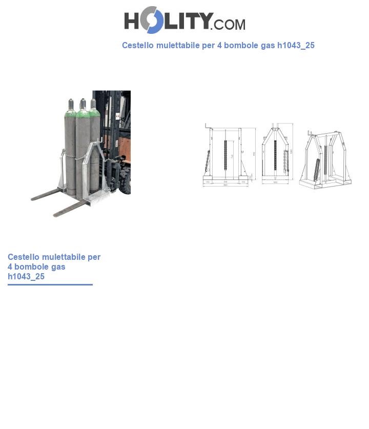 Cestello mulettabile per 4 bombole gas h1043_25