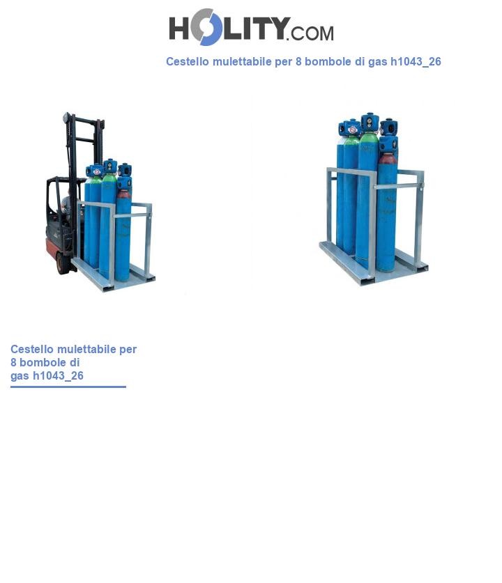 Cestello mulettabile per 8 bombole di gas h1043_26