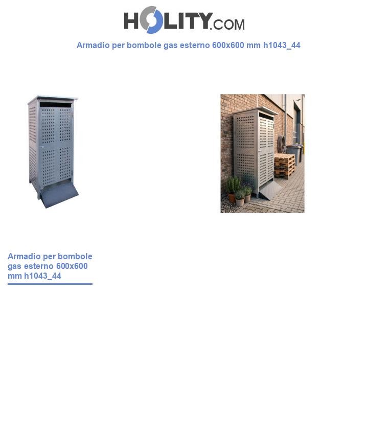 Armadio per bombole gas esterno 600x600 mm h1043_44