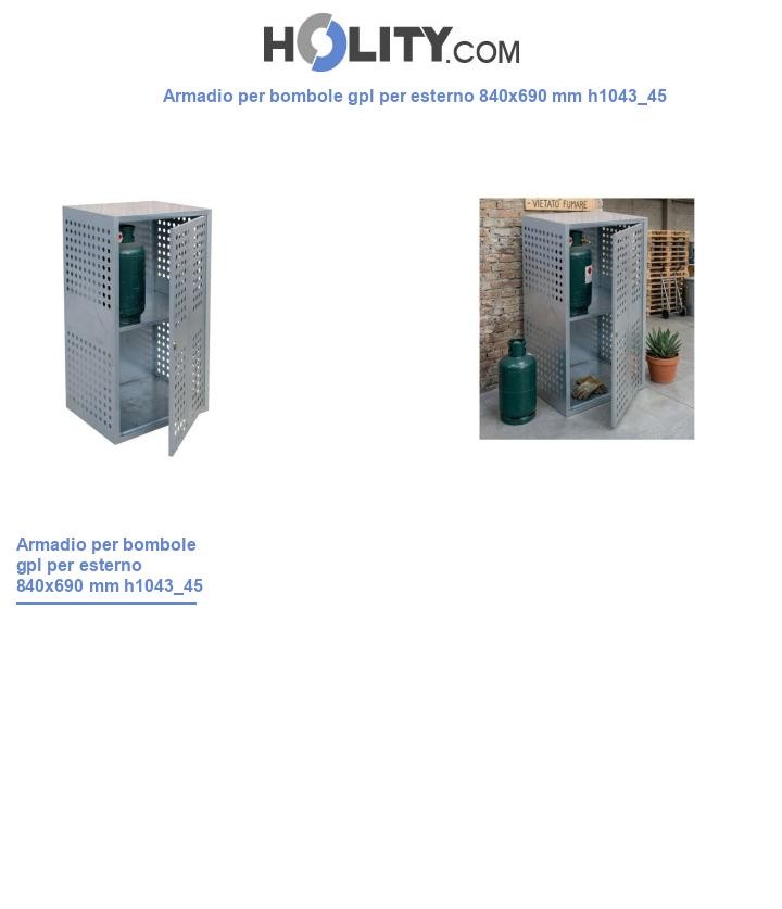 Armadio per bombole gpl per esterno 840x690 mm h1043_45