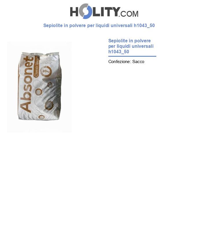 Sepiolite in polvere per liquidi universali h1043_50