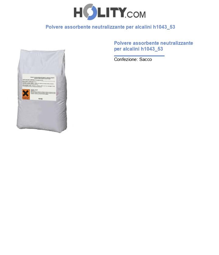 Polvere assorbente neutralizzante per alcalini h1043_53