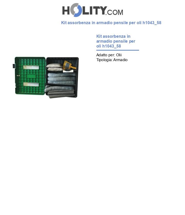 Kit assorbenza in armadio pensile per oli h1043_58