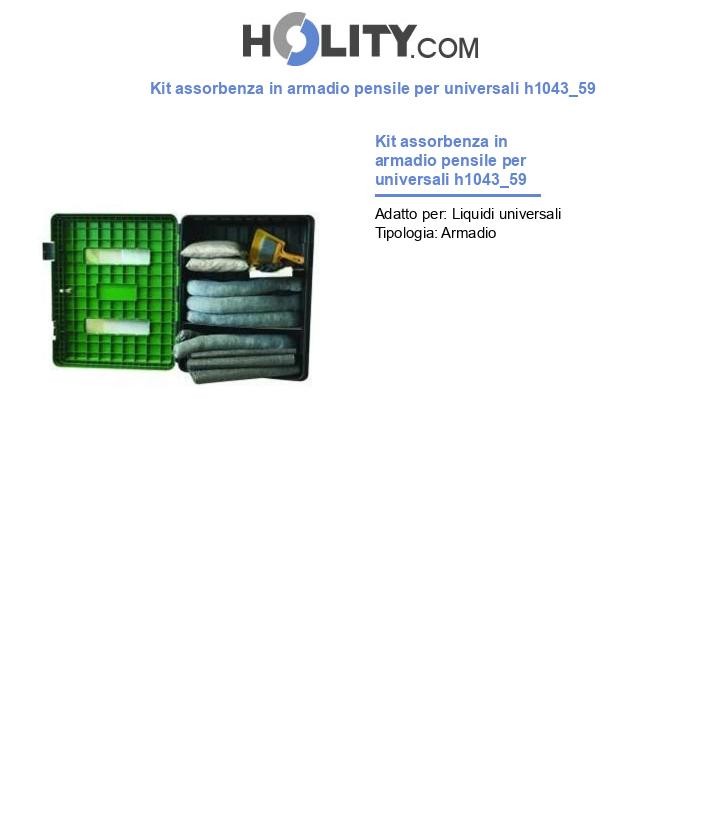 Kit assorbenza in armadio pensile per universali h1043_59