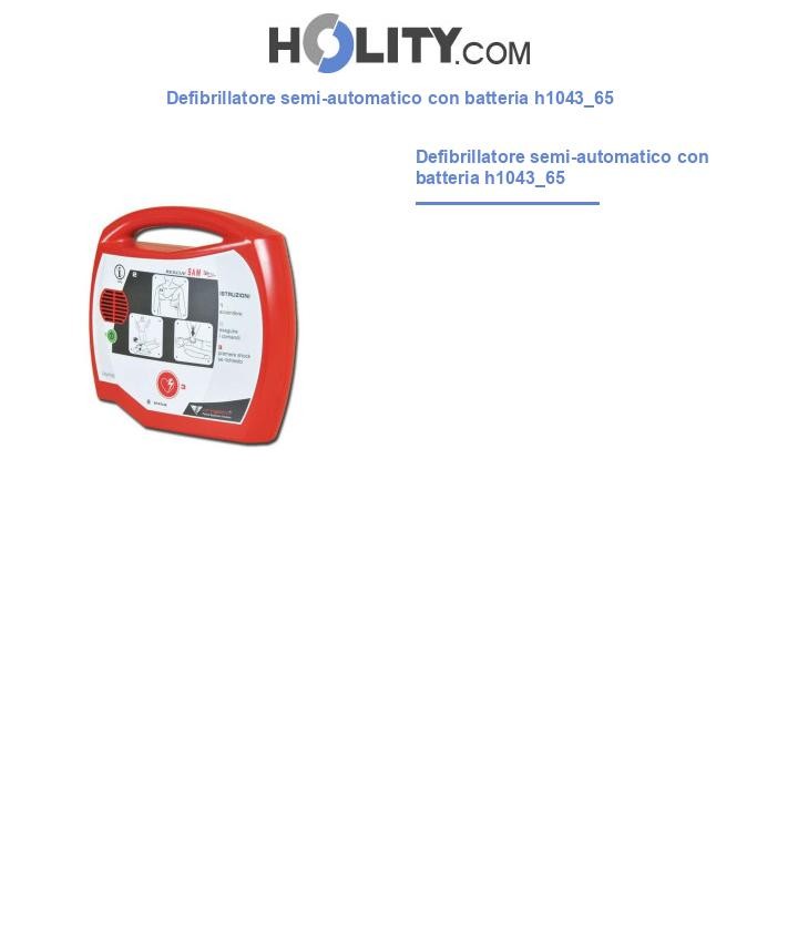 Defibrillatore semi-automatico con batteria h1043_65