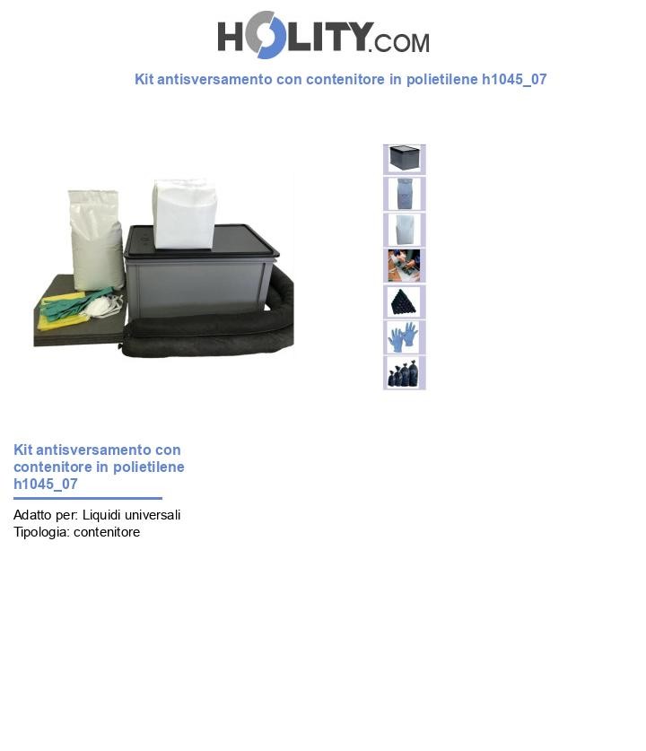 Kit antisversamento con contenitore in polietilene h1045_07