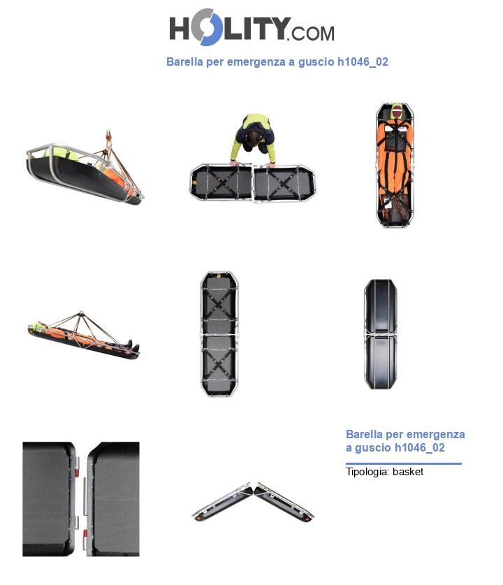 Barella per emergenza a guscio h1046_02