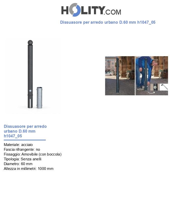Dissuasore per arredo urbano D.60 mm h1047_05