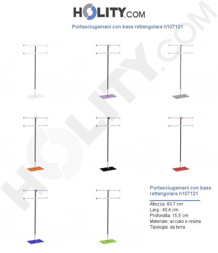 Portasciugamani con base rettangolare h107121
