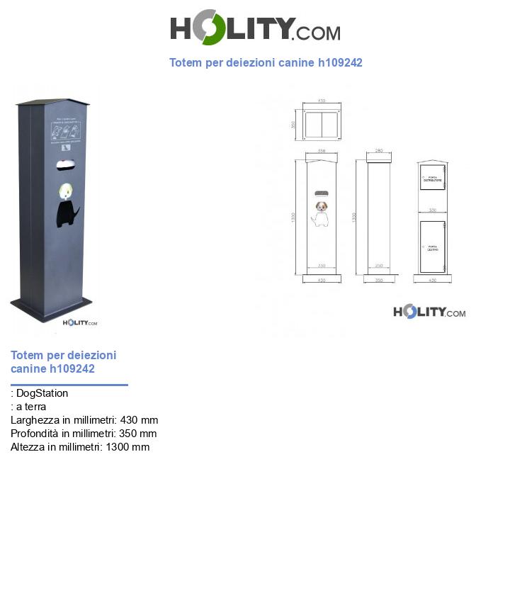 Totem per deiezioni canine h109242