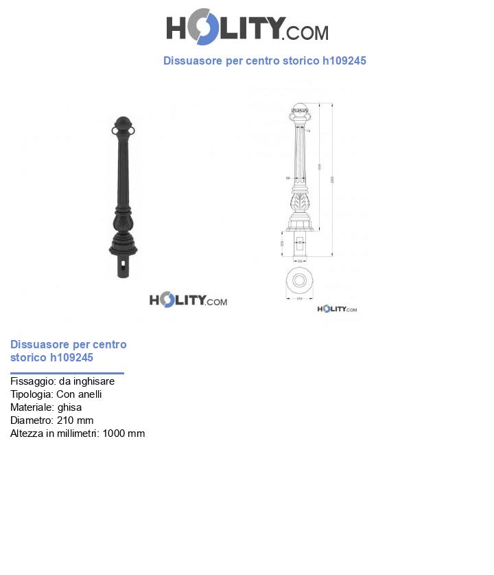 Dissuasore per centro storico h109245