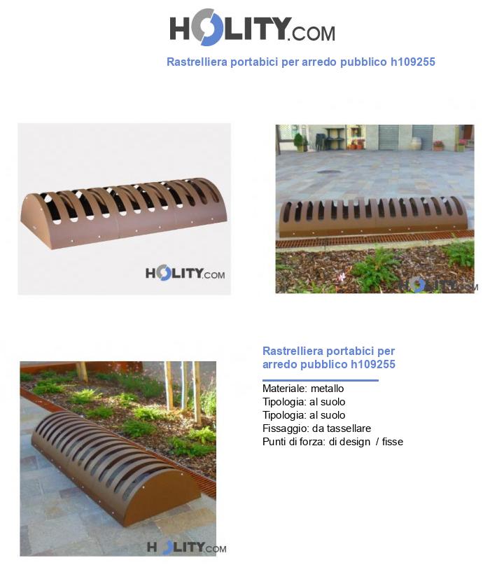Rastrelliera portabici per arredo pubblico h109255