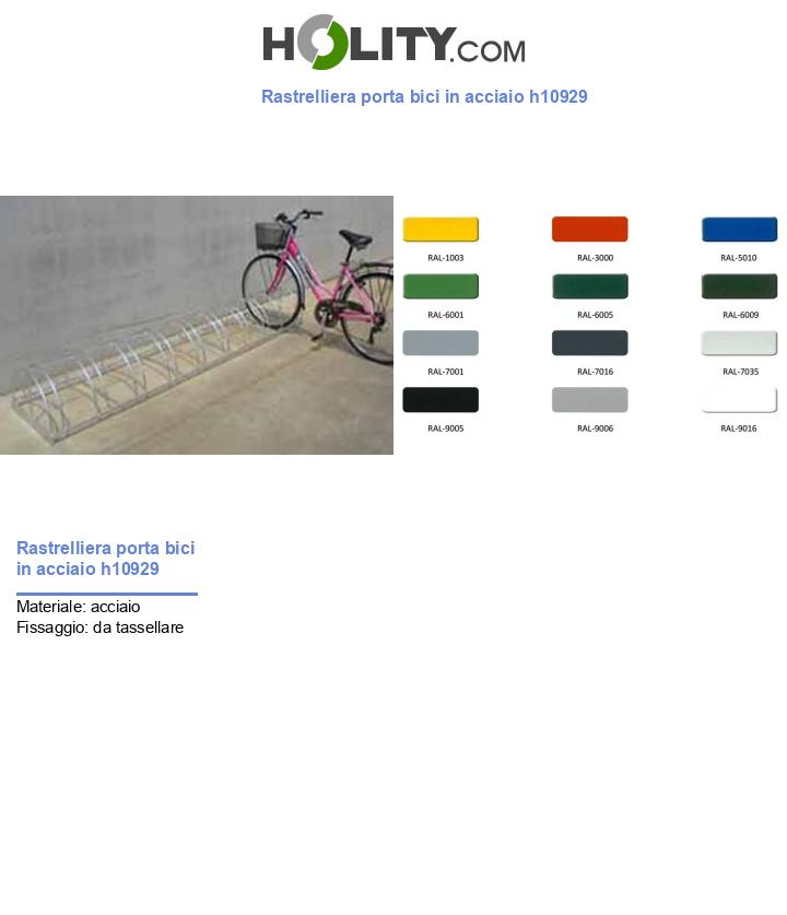 Rastrelliera porta bici in acciaio h10929