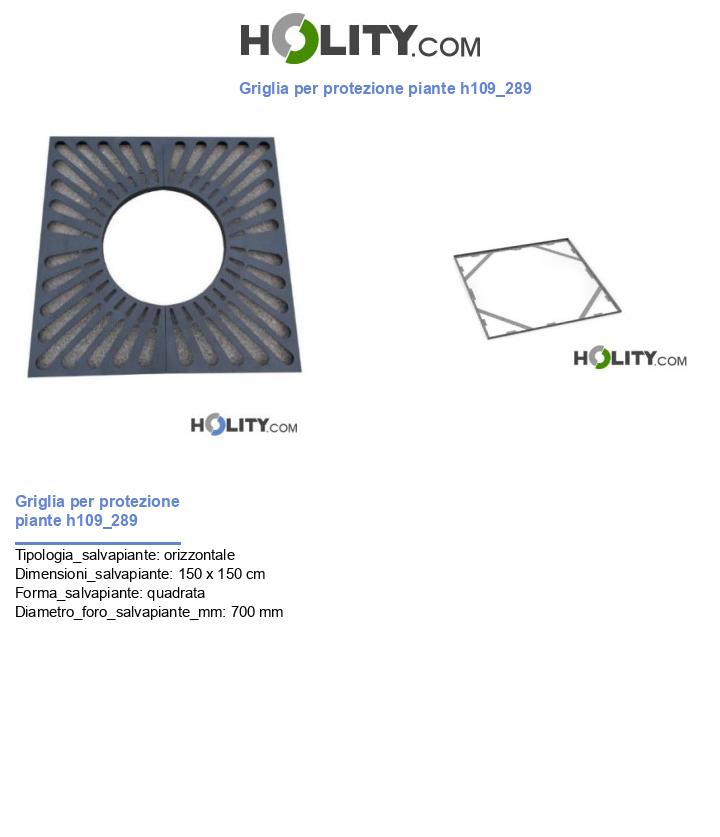 Griglia per protezione piante h109_289