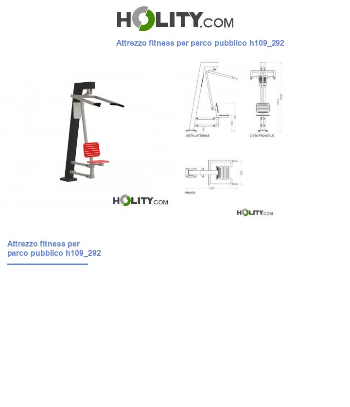 Attrezzo fitness per parco pubblico h109_292