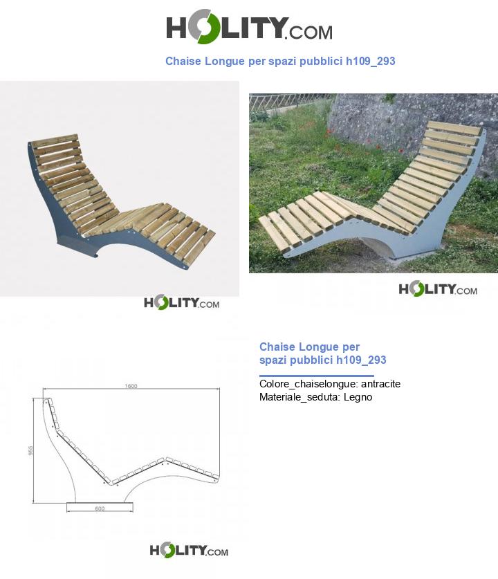Chaise Longue per spazi pubblici h109_293