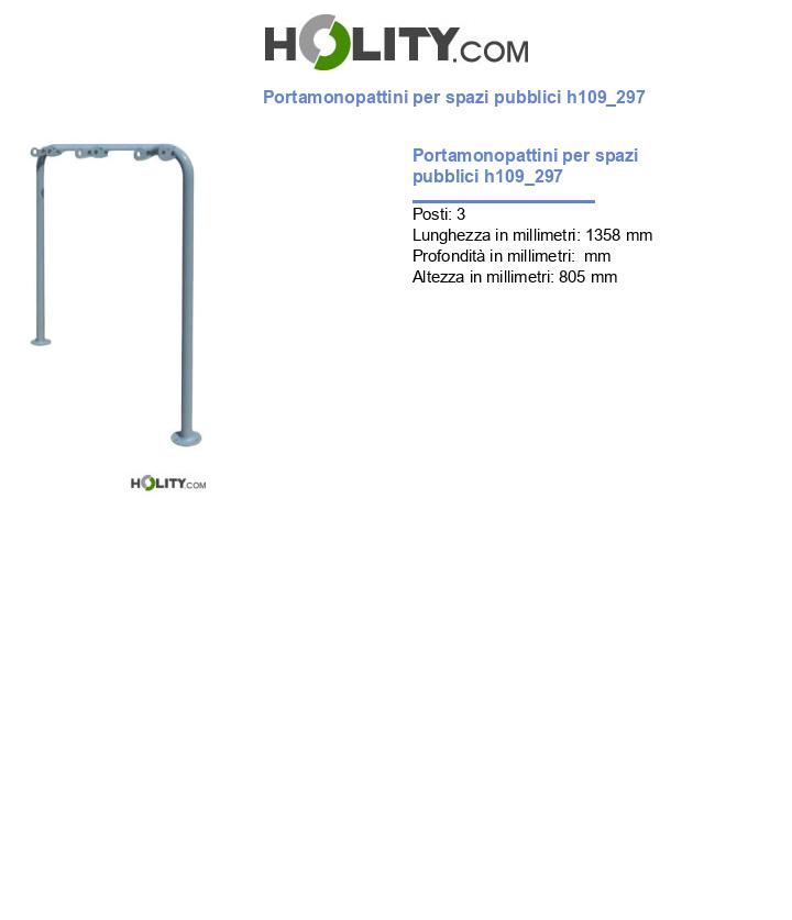 Portamonopattini per spazi pubblici h109_297