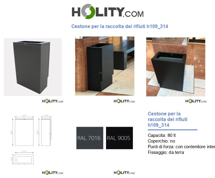 Cestone per la raccolta dei rifiuti h109_314