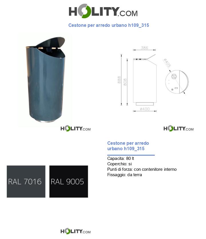 Cestone per arredo urbano h109_315