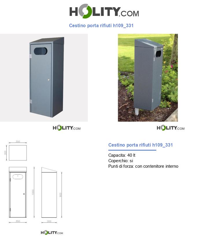 Cestino porta rifiuti h109_331