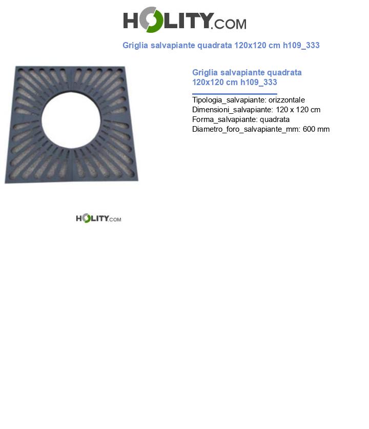 Griglia salvapiante quadrata 120x120 cm h109_333