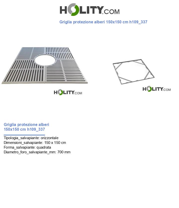 Griglia protezione alberi 150x150 cm h109_337