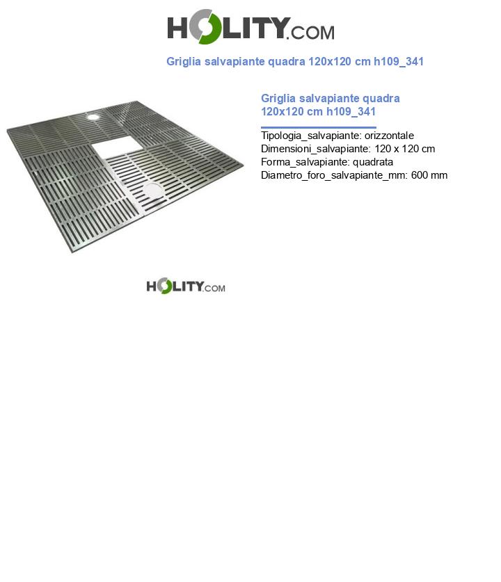 Griglia salvapiante quadra 120x120 cm h109_341