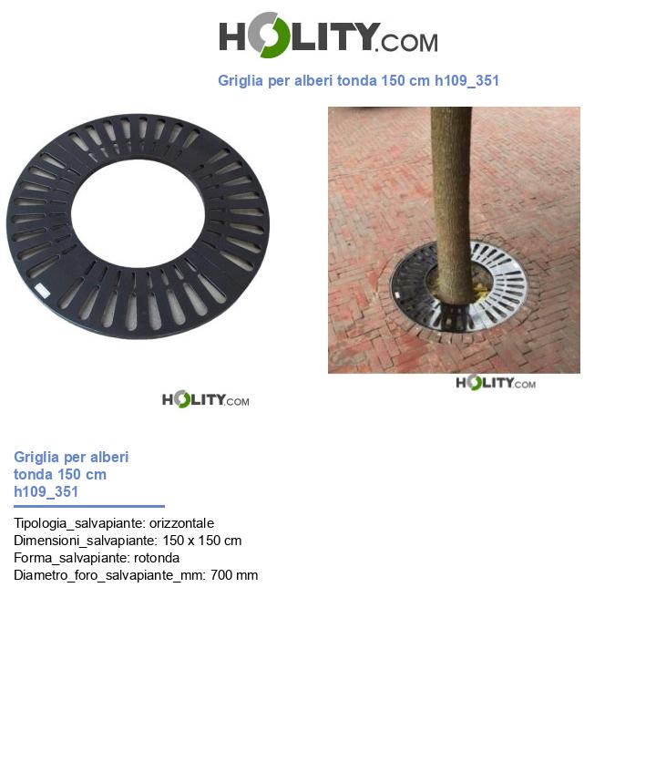 Griglia per alberi tonda 150 cm h109_351