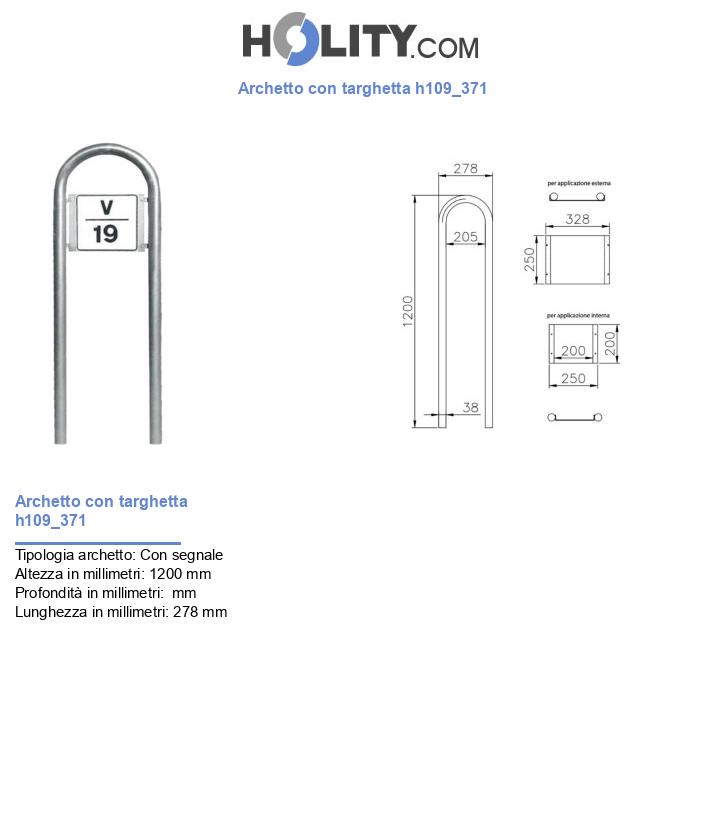 Archetto con targhetta h109_371