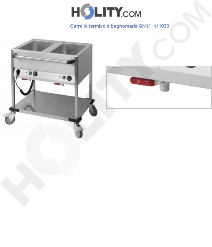 Carrello termico a bagnomaria GN1/1 h11030