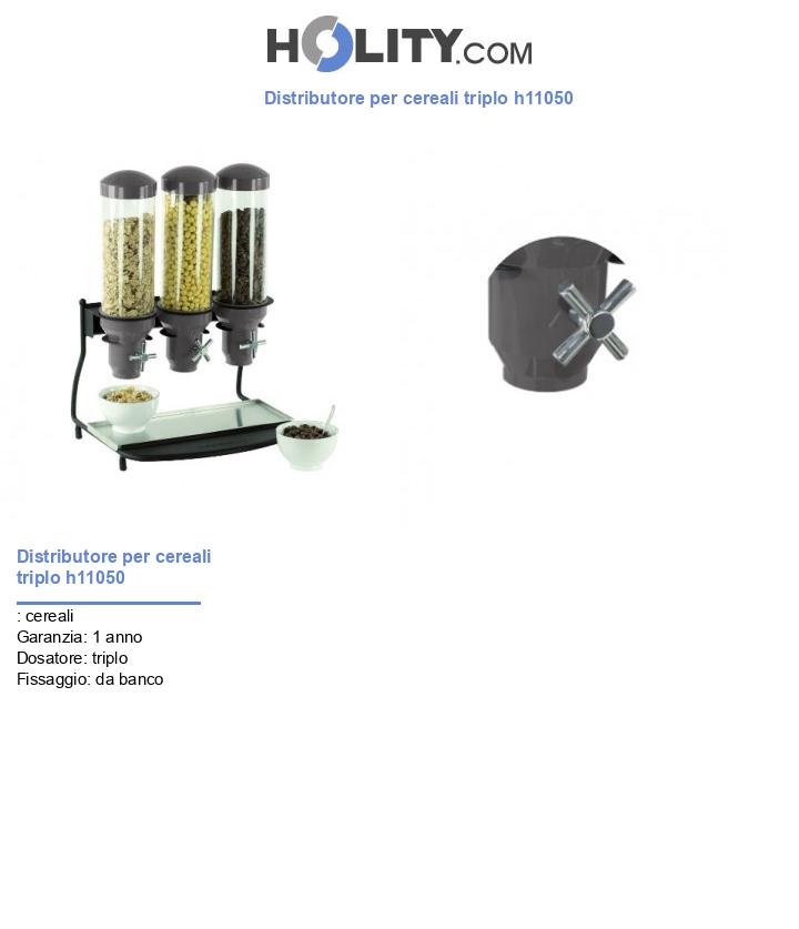 Distributore per cereali triplo h11050