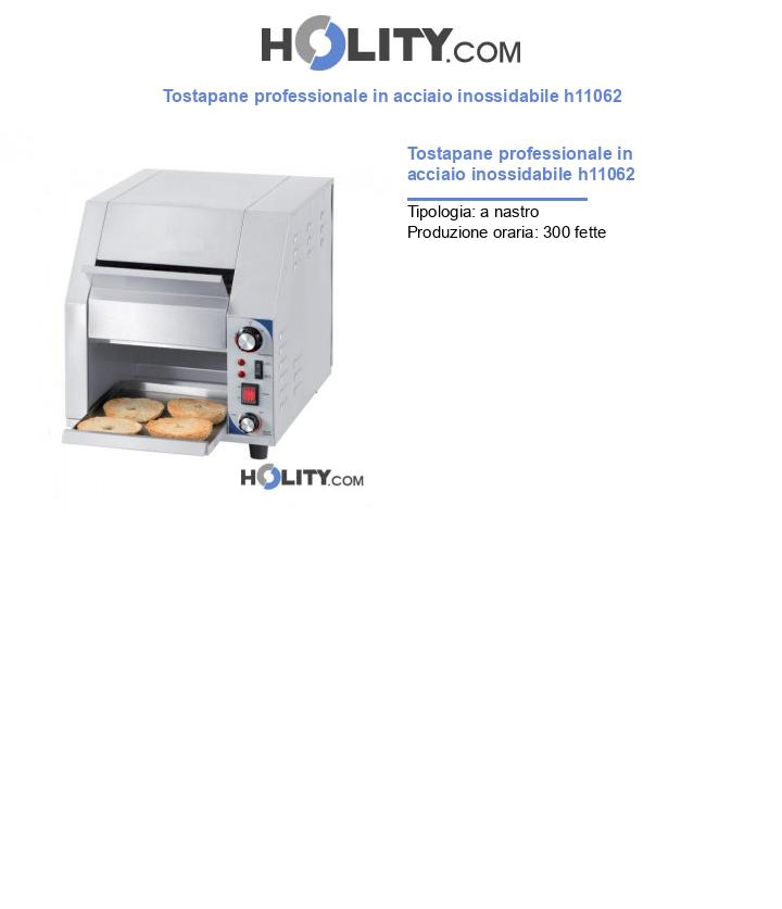 Tostapane professionale in acciaio inossidabile h11062