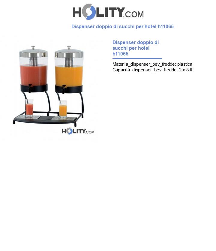 Dispenser doppio di succhi per hotel h11065