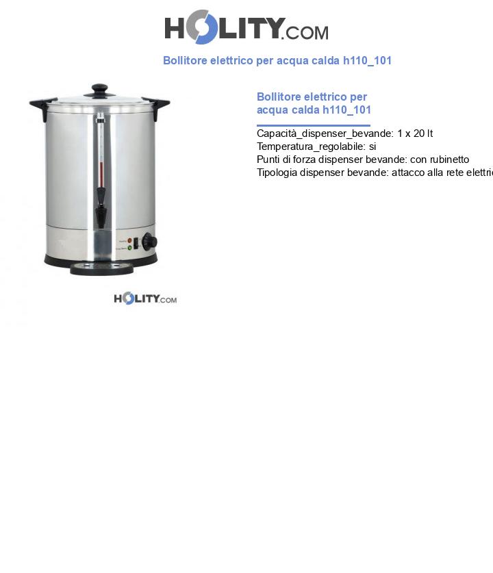 Bollitore elettrico per acqua calda h110_101