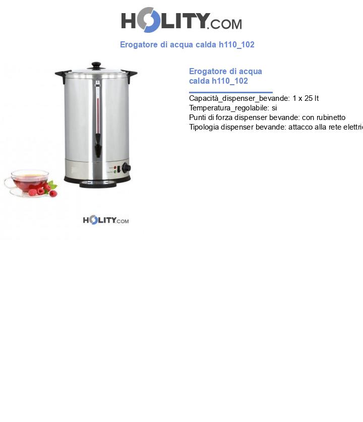 Erogatore di acqua calda h110_102