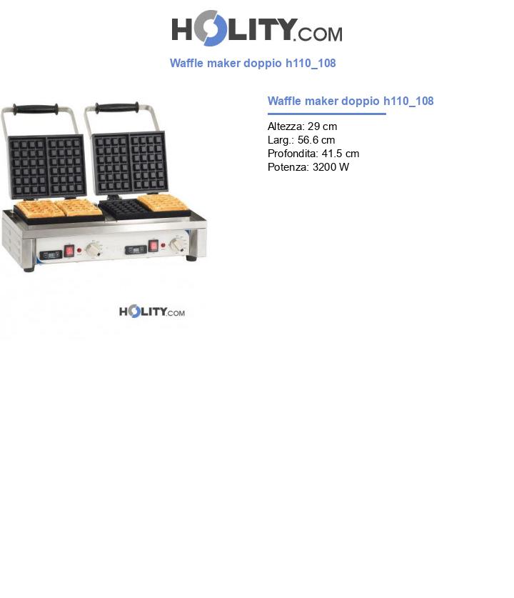 Waffle maker doppio h110_108