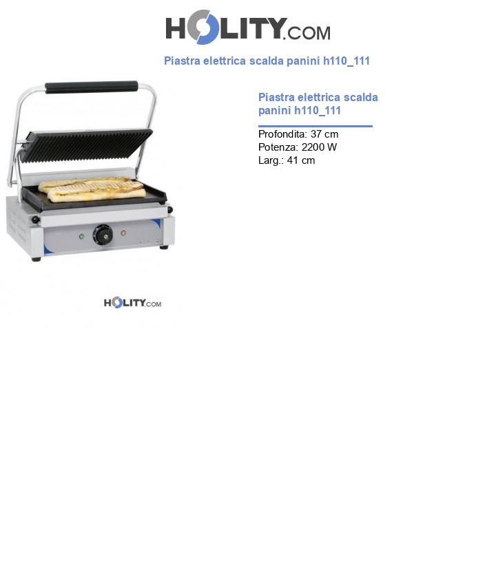 Piastra elettrica scalda panini h110_111