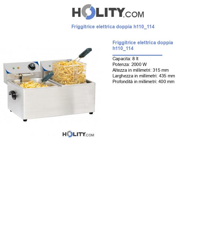 Friggitrice elettrica doppia h110_114