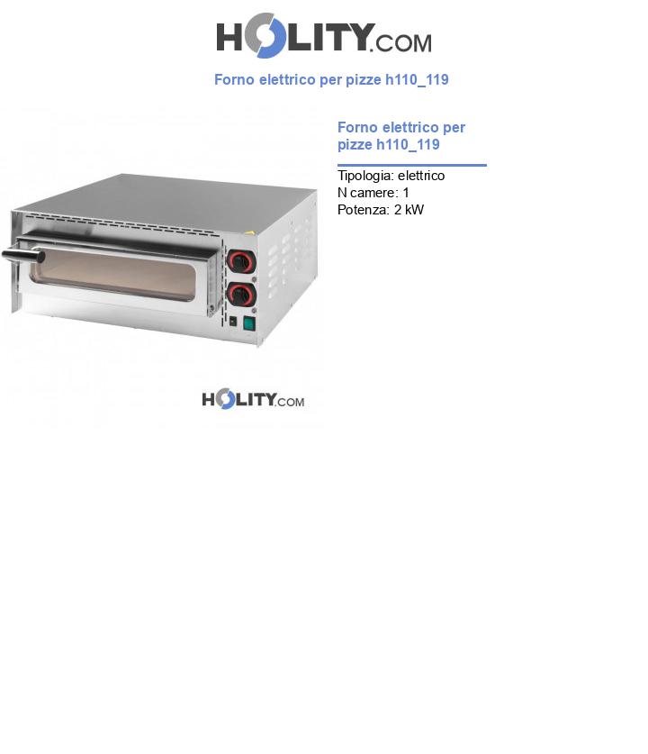 Forno elettrico per pizze h110_119