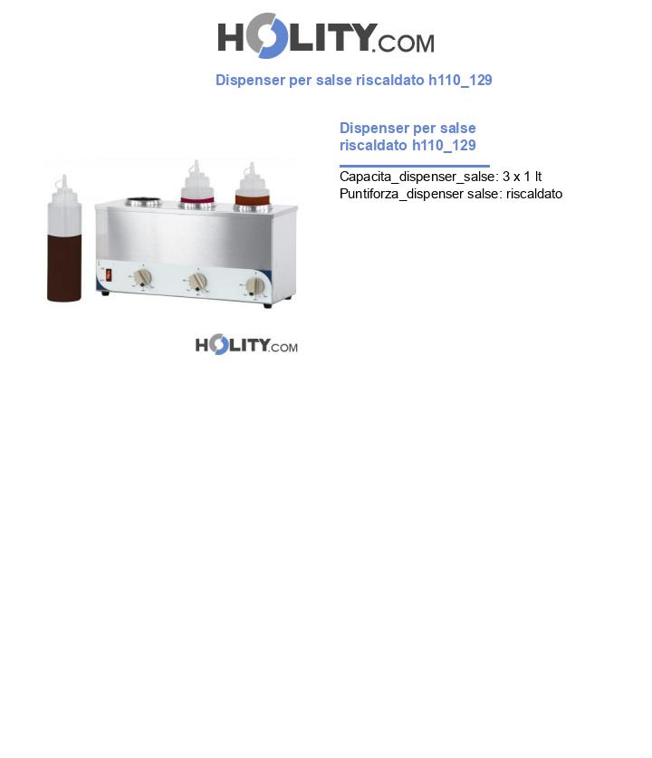 Dispenser per salse riscaldato h110_129