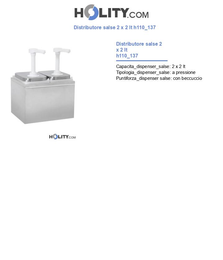 Distributore salse 2 x 2 lt h110_137