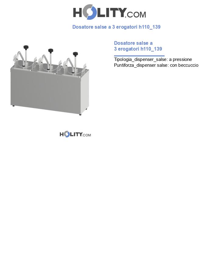 Dosatore salse a 3 erogatori h110_139