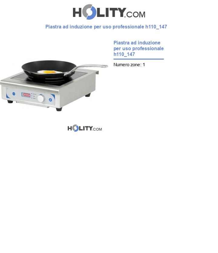 Piastra ad induzione per uso professionale h110_147