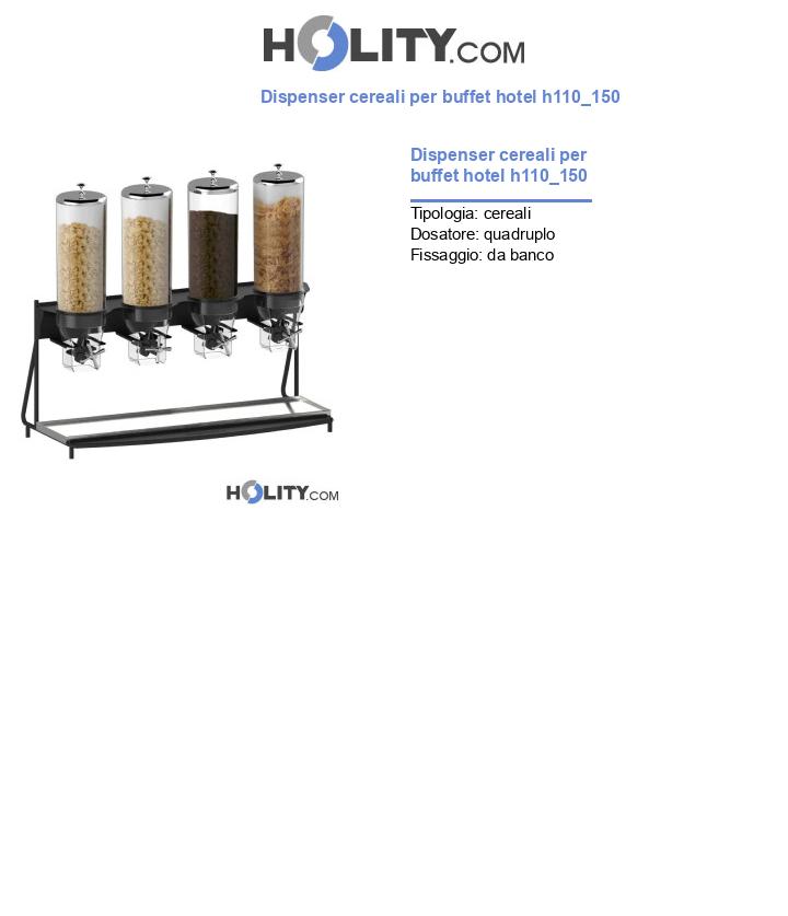 Dispenser cereali per buffet hotel h110_150