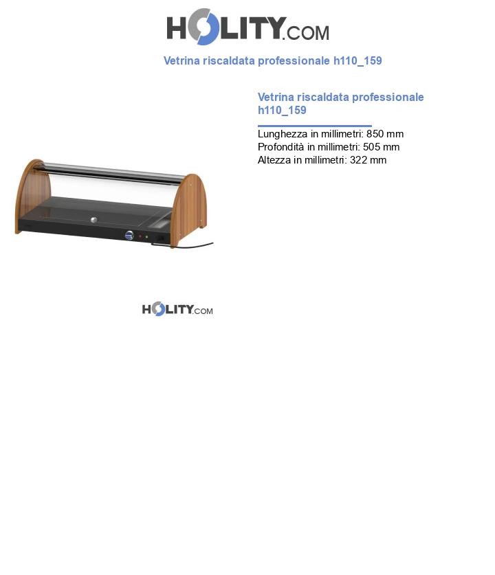 Vetrina riscaldata professionale h110_159