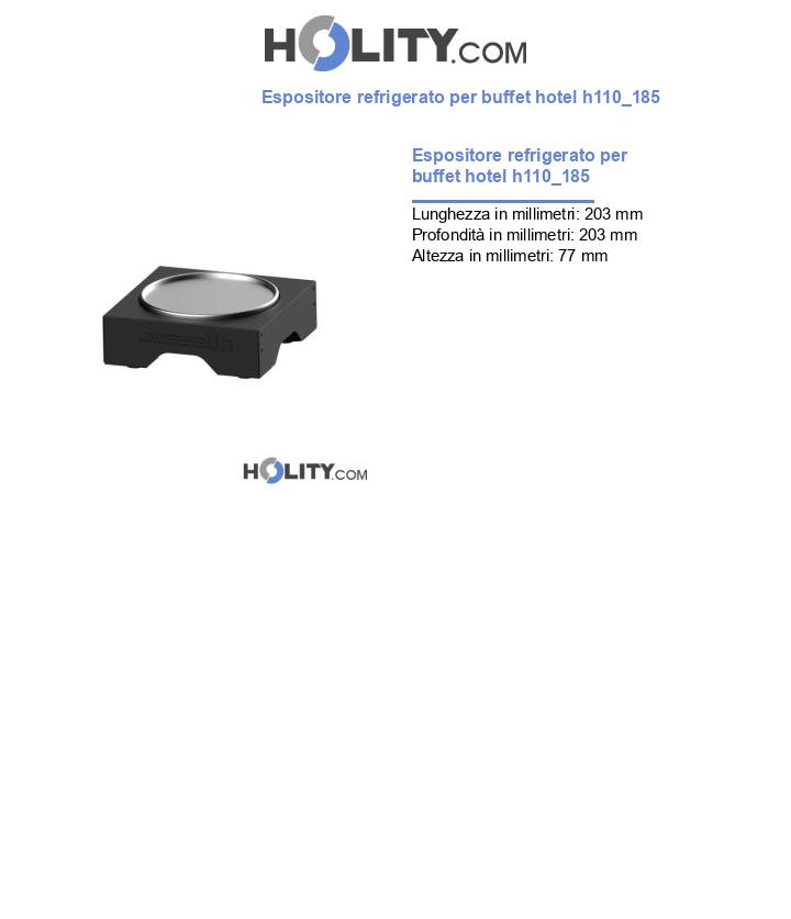 Espositore refrigerato per buffet hotel h110_185