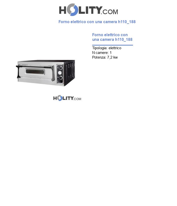 Forno elettrico con una camera h110_188