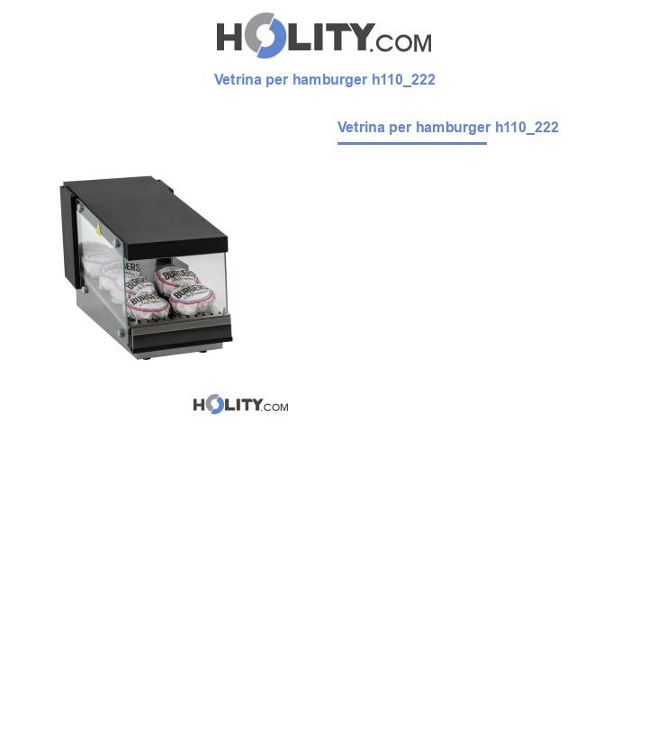 Vetrina per hamburger h110_222